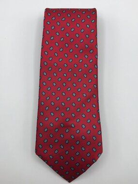 Towncraft Men's Red 100% Polyester 3.5" X 18" Clip On Tie Made In U.S.A.